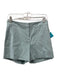 Theory Size 2 Blue Linen Hook & Zip High Rise Pockets Shorts Blue / 2