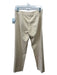 Lafayette 148 Size 2 Beige Cotton Hook & Zip Front Crease Straight Pants Beige / 2