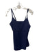 Tory Sport Size M Navy Nylon Blend V Neck Spaghetti Strap Shelf Bra Top Navy / M