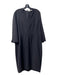 Ellen Tracy Size 14 Black Wool V Neck Long Sleeve Back Zip Below knee Dress Black / 14