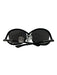 Tom Ford Black & Gunmetal Acetate Criss Cross Sunglasses Black & Gunmetal