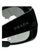 Prada Black Acetate Stud Detail Oval Sunglasses Black