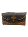 Louis Vuitton Brown & Beige Coated Canvas Monogram Shoulder Bag Top Flap Bag Brown & Beige / L