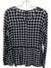 Rails Size M Black & White Rayon Long Sleeve Checked Button Up Peplum Top Black & White / M
