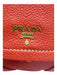 Prada Orange Leather Flap Crossbody Gold Hardware Contrast Stitching Bag Orange / S