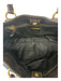 Prada Black & Brown Nylon & Leather Double Top Handle Shoulder Gold Hardware Bag Black & Brown / S