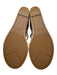 Marc Fisher Shoe Size 8 Light Gold Leather Upper open toe Woven Espadrille Light Gold / 8