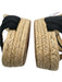 Christian Louboutin Shoe Size 38 Black Raffia Cut Out Ribbon Open Toe Espadrille Black / 38