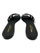 Saint Laurent Shoe Size 38 Black Patent Leather Square Toe Woven Cut Out Sandals Black / 38