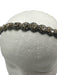 Deepa Gurnani Light Blue & Black Elastic Rhinestone Scalloped Headband Light Blue & Black