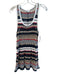 Drew Size M Multi Acetate Blend Sleeveless Knit Round Neck Stripe Top Multi / M