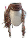 Chan Luu Pink Silk Thin Long Beaded Belts Pink / S/M