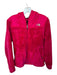 The North Face Size S Magenta Polyester Hood Full ZIp Athletic Jacket Magenta / S