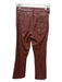 Mother Size 25 Brown Polyurethane High Rise Bootcut Crop Pants Brown / 25