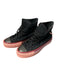 Converse Shoe Size 8.5 Black & Pink Canvas & Rubber High Top lace up Sneakers Black & Pink / 8.5