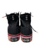 Converse Shoe Size 8.5 Black & Pink Canvas & Rubber High Top lace up Sneakers Black & Pink / 8.5