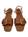 Ulla Johnson Shoe Size 40 Tan Brown Leather Gold Buckle Ankle Buckle Sandals Tan Brown / 40