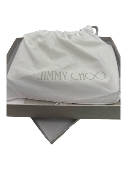 Jimmy Choo Gold Leather Flap Chain Strap Magnetic Close Logo Bag Gold / S