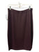 St John Collection Size 12 Brown Wool Blend Knit Elastic Waist Below Knee Skirt Brown / 12