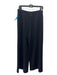 St John Evening Size 12 Black Wool Blend Elastic Waist Wide Leg Knit Pants Black / 12