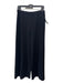 St John Evening Size 12 Black Wool Blend Elastic Waist Wide Leg Knit Pants Black / 12