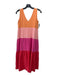 Marine Layer Size XS Pink, Red, Orange Cotton Gauze Colorblock Sleeveless Dress Pink, Red, Orange / XS