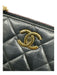 Chanel Black Leather Quilted Gold Hardware Chain Tote Bag Black / Large