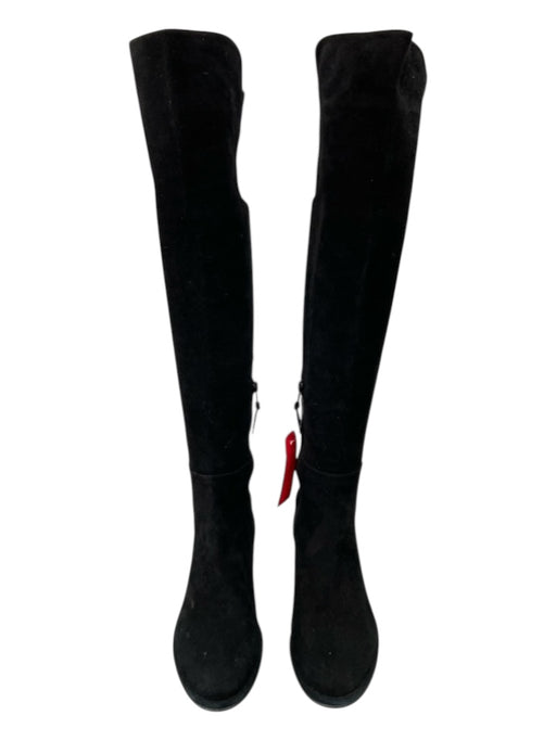 Stuart Weitzman Shoe Size 6 Black Suede Knee High Almond Toe Side Zip Boots Black / 6