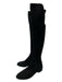 Stuart Weitzman Shoe Size 6 Black Suede Knee High Almond Toe Side Zip Boots Black / 6