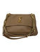 Yves Saint Laurent Dark Tan Lamb leather Grained Flap Closure Logo Bag Dark Tan / Medium