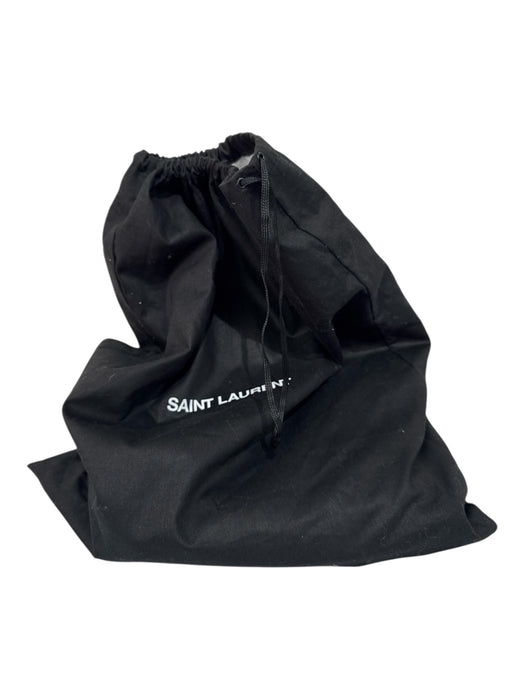 Yves Saint Laurent Dark Tan Lamb leather Grained Flap Closure Logo Bag Dark Tan / Medium