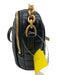 Saint Laurent Black & Gold Leather Zip Close Matelasse Chain Strap Crossbody Bag Black & Gold / Small