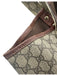 Gucci Beige Brown Coated Canvas Guccissima Web Detail Open Top Tote Bag Beige Brown