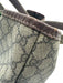 Gucci Beige Brown Coated Canvas Guccissima Web Detail Open Top Tote Bag Beige Brown