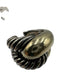 David Yurman Gold & Silver Sterling Silver Gold Engraved Ring Gold & Silver