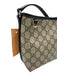 Gucci Beige & Black Coated Canvas Bucket Guccissima Magnetic Close Crossbody Bag Beige & Black / XS