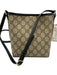Gucci Beige & Black Coated Canvas Bucket Guccissima Magnetic Close Crossbody Bag Beige & Black / XS