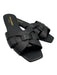 Saint Laurent Shoe Size 35 Black Leather Knot Detail Mule Flat Sandals Black / 35