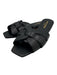 Saint Laurent Shoe Size 35 Black Leather Knot Detail Mule Flat Sandals Black / 35