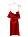 Likely Size 2 Red Polyester Blend Strapless Back Zip Below Knee Dress Red / 2