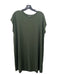 Eileen Fisher Size L Dark Green Viscose Blend Tunic Sleeveless Scoop Neck Dress Dark Green / L