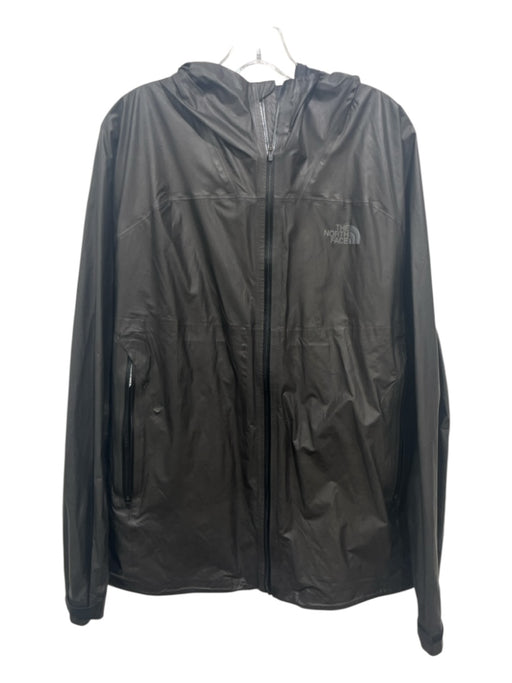 The North Face Size XL Black Nylon Solid Hoodie Men's Jacket Black / XL