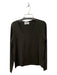 Zadig & Voltaire Size M Army Green Wool V Neck Back shimmer Design Boxy Sweater Army Green / M