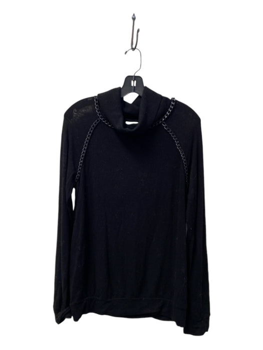 Bailey 44 Size Est S Black Long Chain Detail Cowl neck Sweater Black / Est S