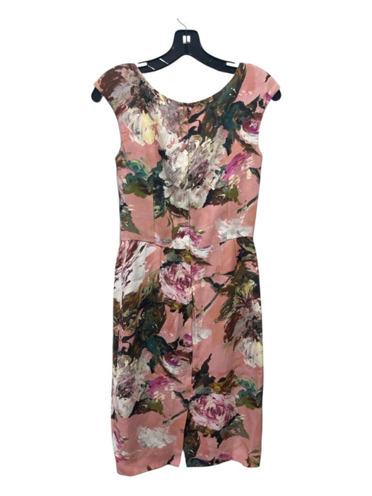 Dolce & Gabbana Size 40 Dusty Pink & Multi Viscose & Rayon Sleeveless Dress Dusty Pink & Multi / 40