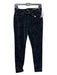 Saint Laurent Size 27 Black Cotton Blend Velvet Cheetah 5 Pocket Straight Pants Black / 27