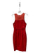 Jay Godfrey Size 4 Red Polyester Round Neck Sleeveless Mesh Detail Strap Dress Red / 4