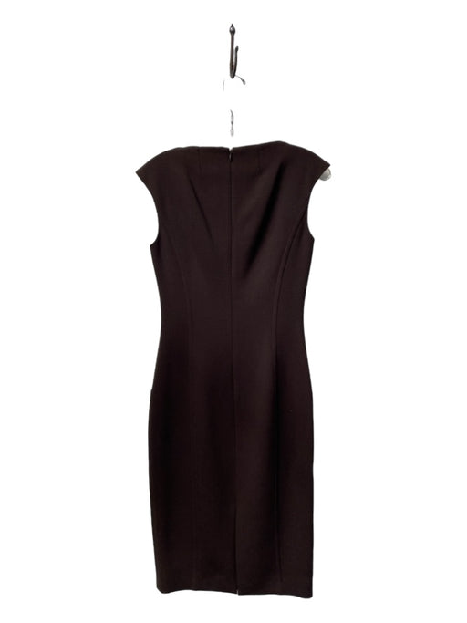 Michael Kors Size 2 Chocolate Brown Virgin Wool Boat Neck Cap Sleeve Dress Chocolate Brown / 2