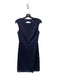 Trina By Trina Turk Size 0 Navy Polyester Boat Neck Sleeveless Open Back Dress Navy / 0