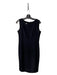 Armani Collezioni Size 4 Black Acetate Blend Scoop Neck Sleeveless Dress Black / 4